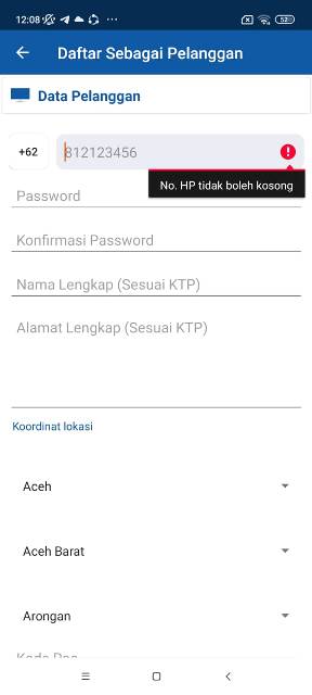 Data Sebagai Pelanggan