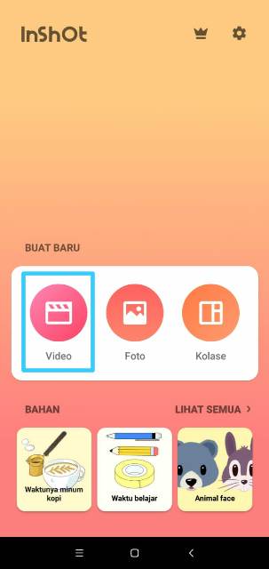 Edit Video di InShot