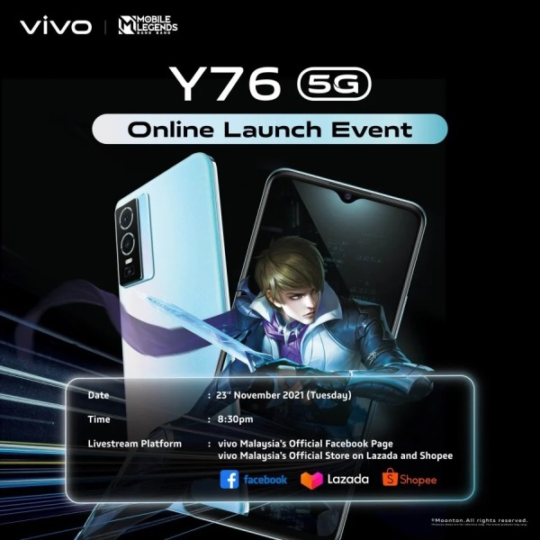 Poster Peluncuran Vivo Y76 5G