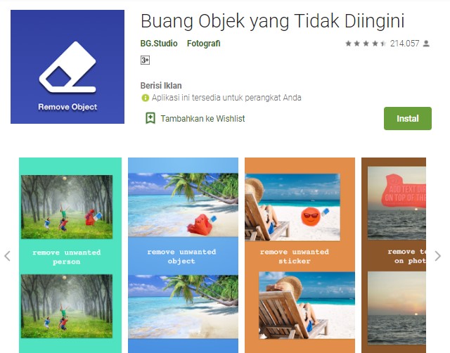 Remove Unwanted Object Aplikasi Menghilangkan Objek di Foto