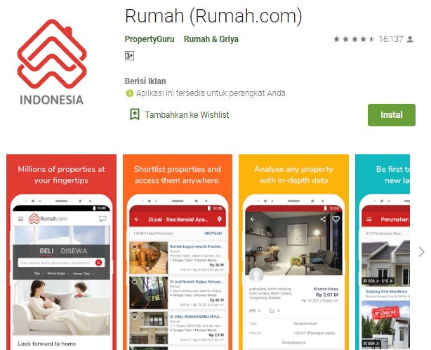 Rumah.com Aplikasi Jual Beli Rumah