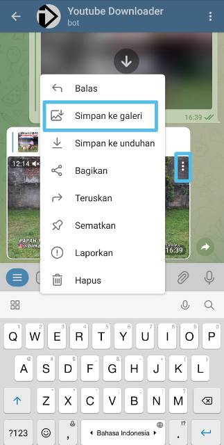 Cara Download Video YouTube dari Telegram