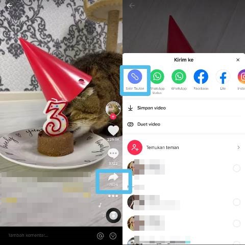 Cara Salin Link Video TikTok dengan Mudah