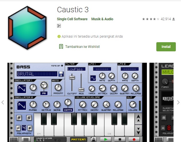 Caustic 3 Aplikasi Perekam Suara untuk Cover Lagu