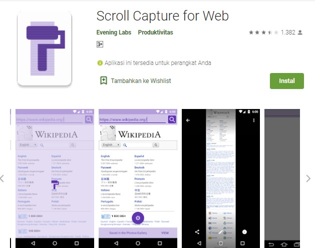 Scroll Capture for Web