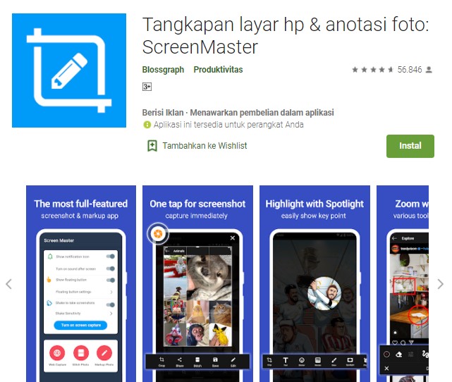 Tangkapan layar hp anotasi foto ScreenMaster