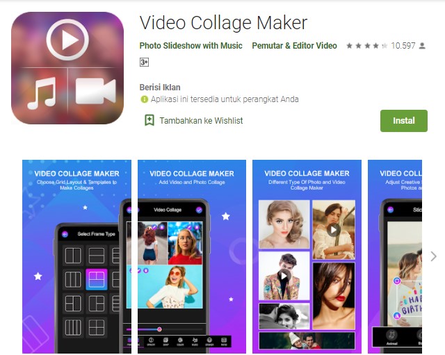 Video Collage Maker Aplikasi Kolase Video