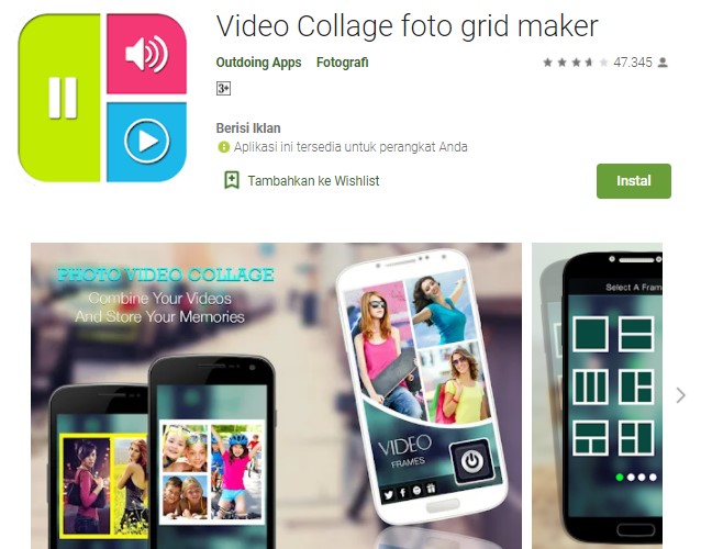 Video Collage foto grid maker