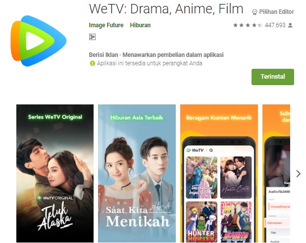 WeTV Aplikasi Nonton Drama Thailand
