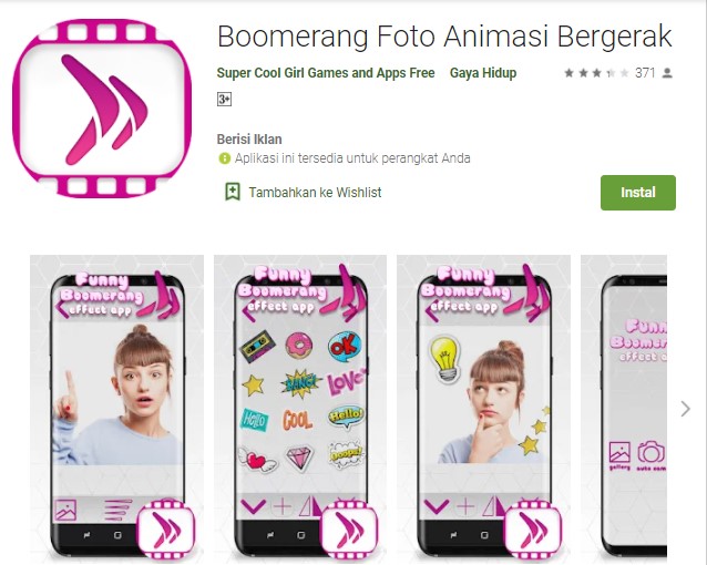 Boomerang Foto Animasi Bergerak