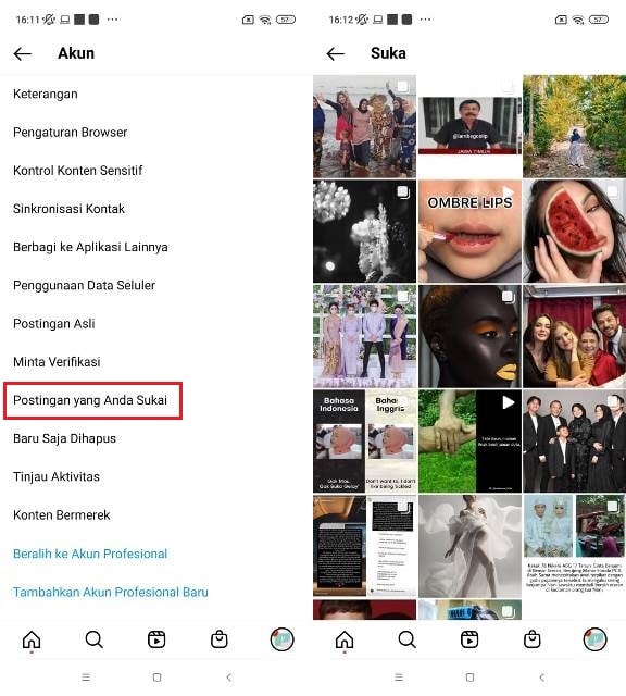 Cara Melihat Postingan yang Telah Kita Sukai di Insatgram dengan Mudah