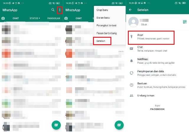 Cara Membuka Setelan WhatsApp