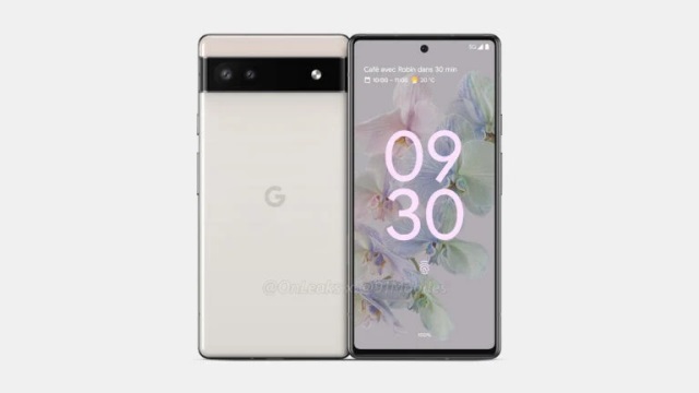 Gambar render Google Pixel 6a Gambar render Google Pixel 6a