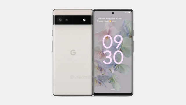 Gambar render Google Pixel 6a