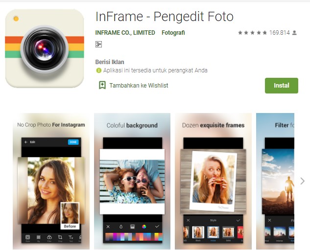 InFrame Pengedit Foto InFrame Pengedit Foto