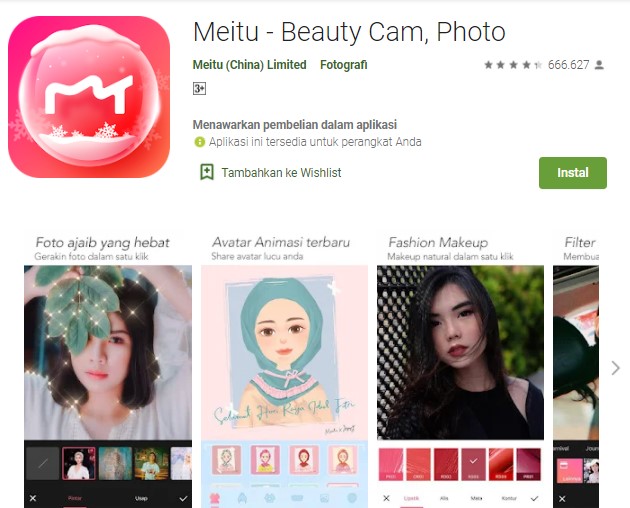 Meitu - Aplikasi Karikatur