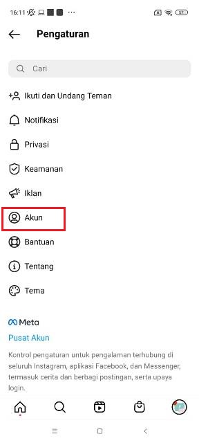 Membuka Akun Instagram