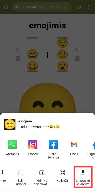 Penyimpanan Emoji