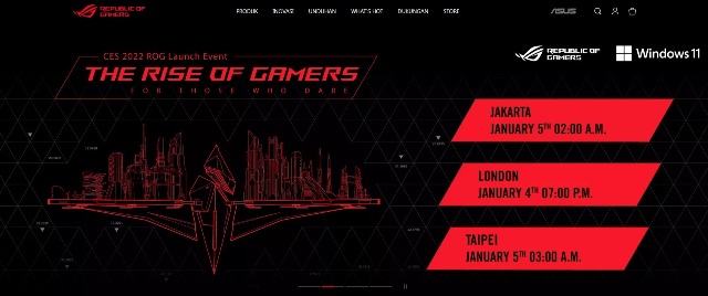 Poster Peluncuran Tablet ASUS ROG Flow Z13