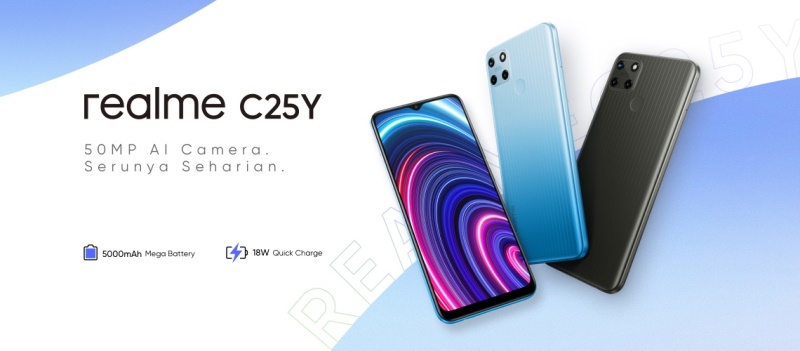 Realme C25Y tersedia di toko offline Indonesia