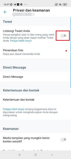 Cara Lindungi Tweet Anda