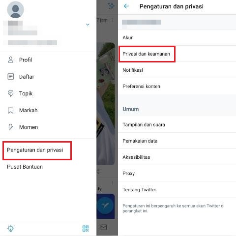 Cara Private Akun Twitter