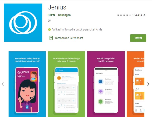 Jenius Aplikasi Dompet Digital
