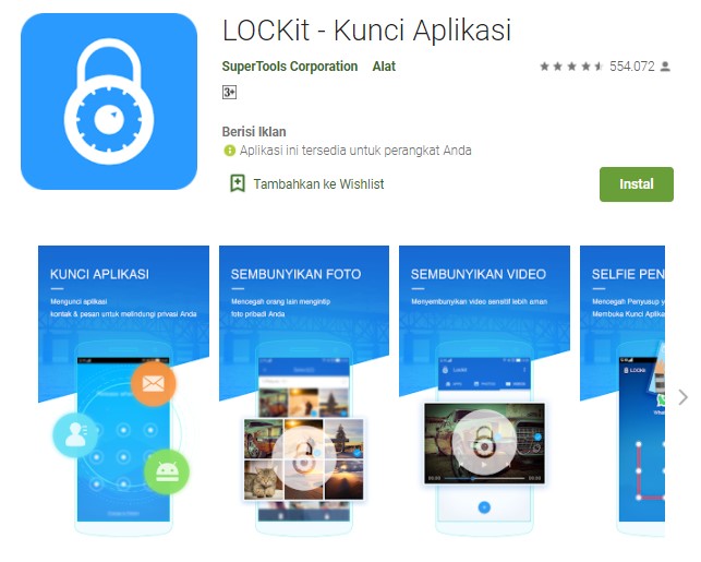 LOCKit Aplikasi Pengunci Aplikasi