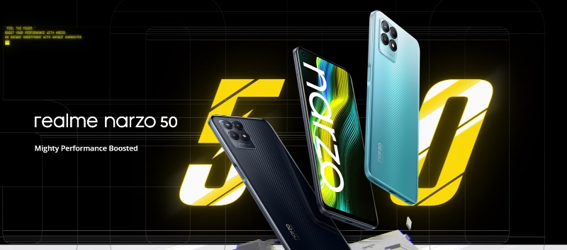 Realme Narzo 50 resmi dirilis