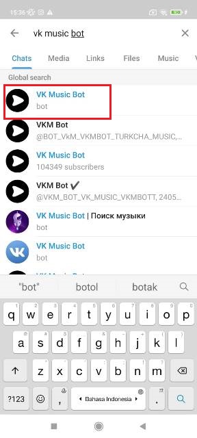 Bot Telegram Musik
