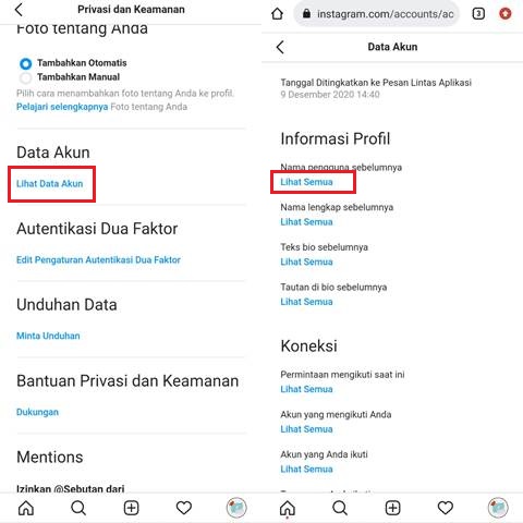Cara Cek Riwayat Nama Pengguna