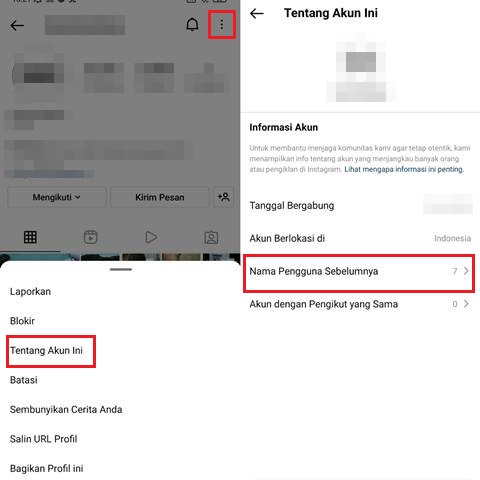 Cara Melihat Riwayat Username Instagram Sebelumnya