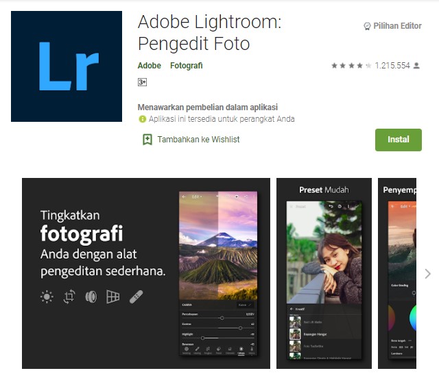 Lightroom Aplikasi Memperjelas Foto Buram
