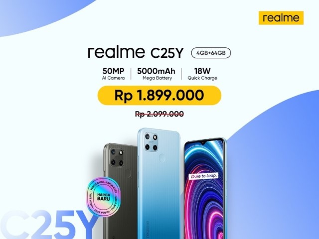 Poster Harga Baru Realme C25Y di Indonesia