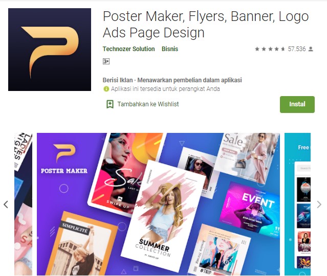 Poster Maker Flyers Banner Logo Ads Page Design - aplikasi pembuat pamflet