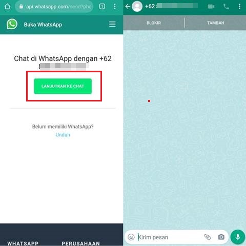 Cara Mengirim Pesan WhatsApp Tanpa Menyimpan Nomor Penerima