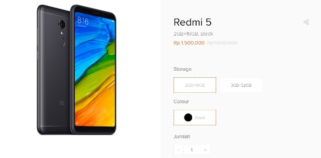 Harga Xiaomi Redmi 5