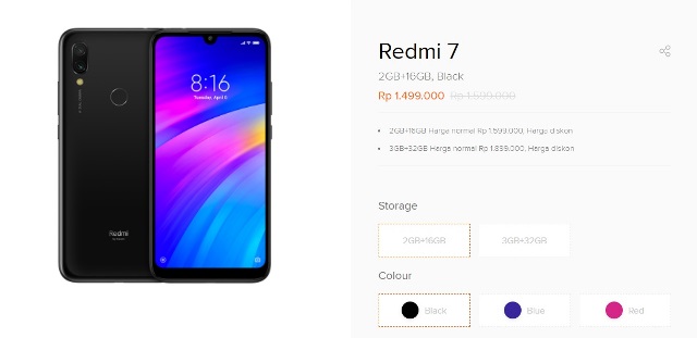 Harga Xiaomi Redmi 7