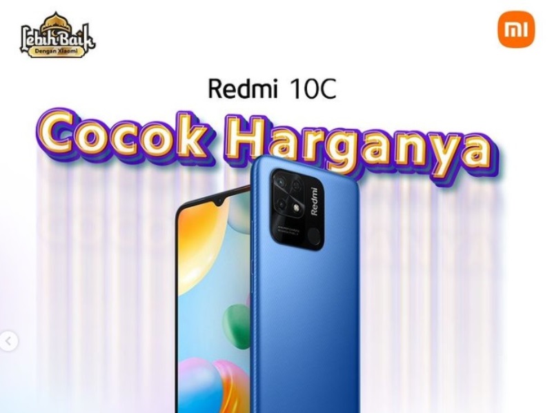 Resmi Masuk Indonesia, Harga HP Redmi 10C Cuma Sejutaan