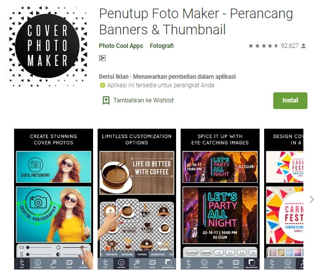 Penutup Foto Maker Perancang Banners Thumbnail Penutup Foto Maker Perancang Banners Thumbnail