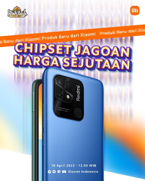 Poster peluncuran Xiaomi Redmi 10C di Indonesia