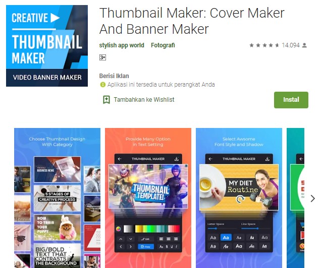 Thumbnail Maker Aplikasi Pembuat Thumbnail YouTube