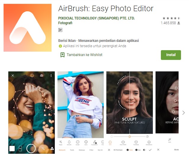 AirBrush Easy Photo Editor