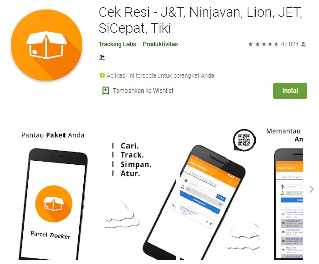 Cek Resi Parcel Tracker