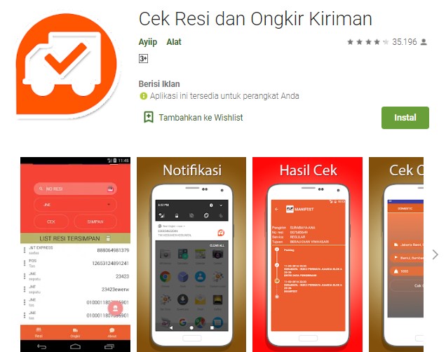 Cek Resi dan Ongkir Kiriman