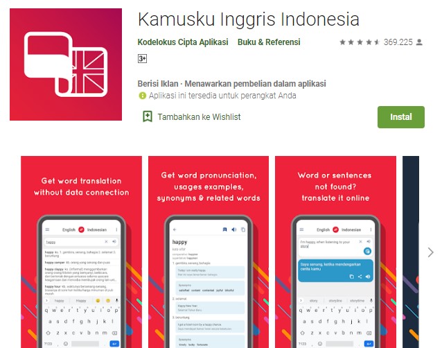 Kamusku Inggris Indonesia