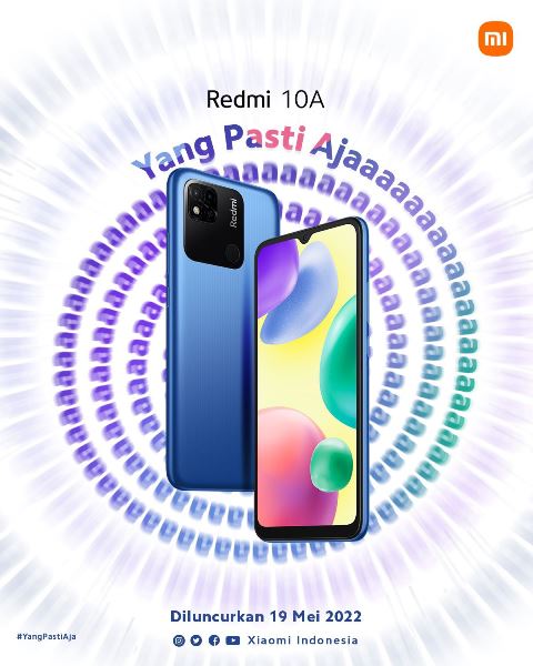 Poster Peluncuran Xiaomi Redmi 10A