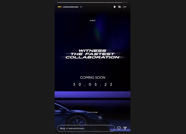 Poster peluncuran Realme GT Neo3 di Indonesia
