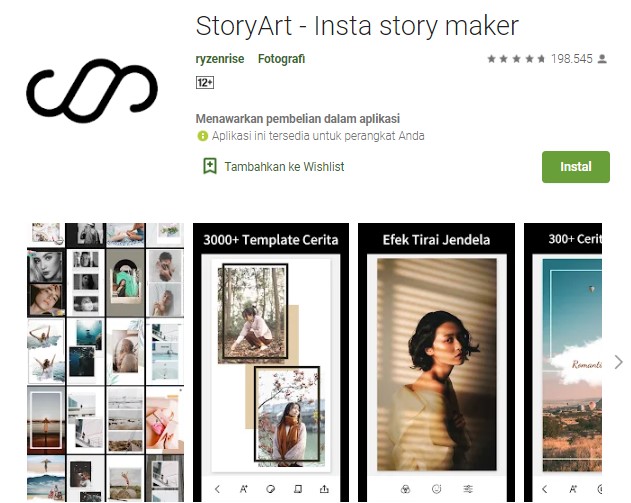 Story Art Aplikasi Template Instagram