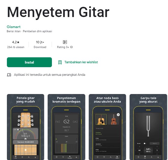 Menyetem Gitar Aplikasi Stem Gitar Terbaik